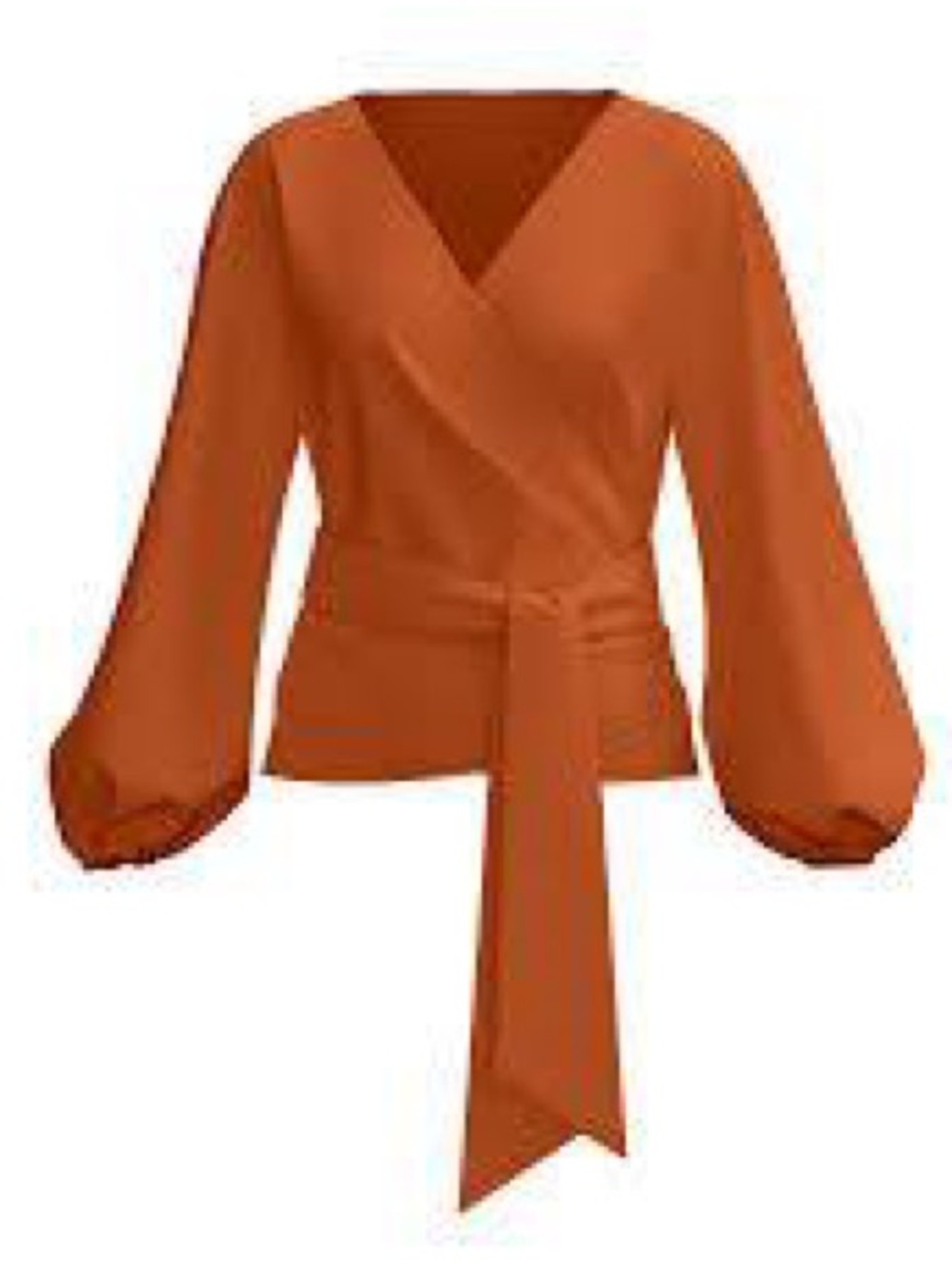 Diarrablu Sustainable Aida Top in Solid Rust.